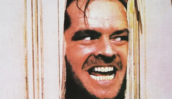 Jack Nicholson in The Shining from 1980