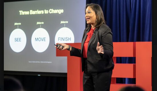 Dr. Kelley Gurley shares her human-centered leadership philosophy during TEDx Talk.