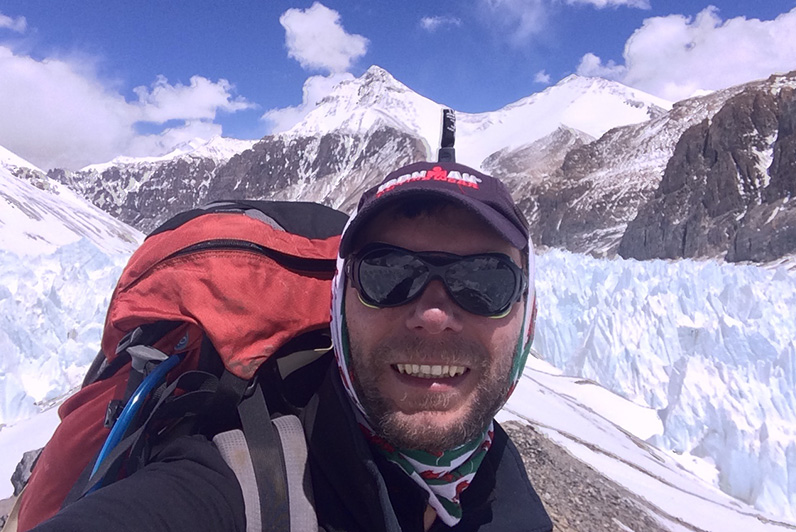 Deri Llewellyn-Davies during his Mount Everest expedition.